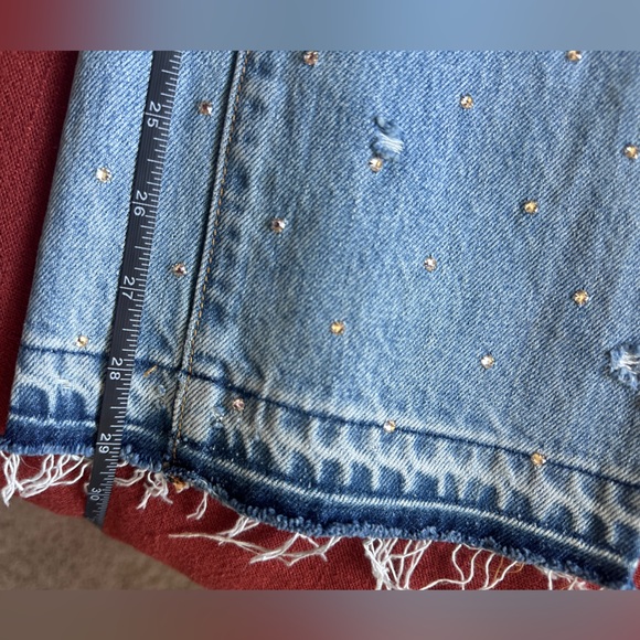 Amiri Crystal Studded Straight Jeans Size 27 - Picture 4 of 16